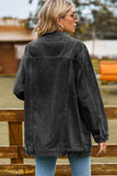 Buttoned Collared Neck Denim Jacket with Pockets - Trendsi - Flyclothing LLC