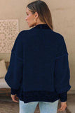 Waffle-knit Pocketed Open Front Cardigan - Trendsi - Flyclothing LLC