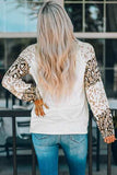Leopard Round Neck Dropped Shoulder T-Shirt - Trendsi - Flyclothing LLC