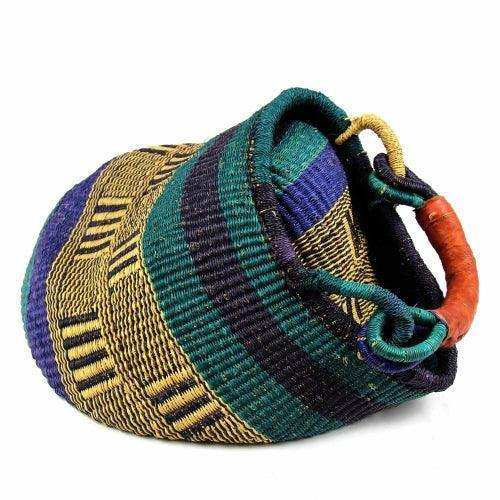 Bolga Pot Design Market Basket, Mixed Colors - Gitzell - Flyclothing LLC