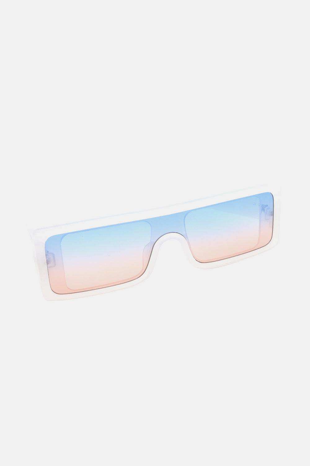 Polycarbonate Frame Rectangle Sunglasses - Trendsi - Flyclothing LLC
