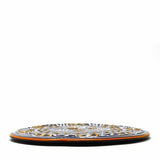 Handmade Pottery 8" Trivet or Wall Hanging, Blue - Encantada - Encantada