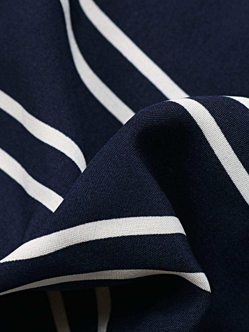 Striped Slit Wide Leg Pants - Trendsi - Flyclothing LLC