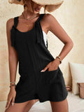 Full Size Scoop Neck Romper with Pockets - Trendsi - Flyclothing LLC