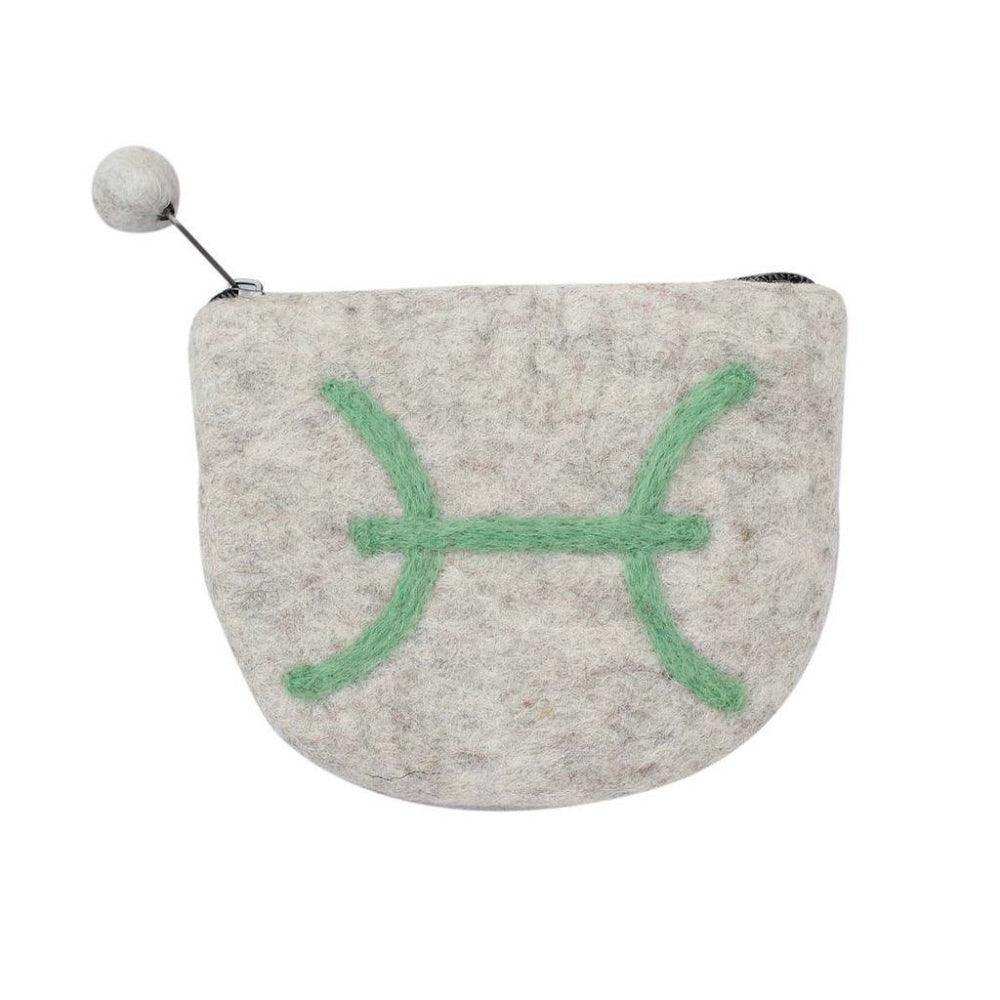 Felt Pisces Zodiac Coin Purse - Global Groove - Global Groove - Flyclothing LLC