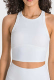 Racerback Cropped Sports Tank - Trendsi - Flyclothing LLC