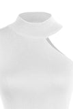 Asymmetrical Sleeveless Rib-Knit Top - Trendsi - Flyclothing LLC