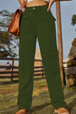 Loose Fit Long Jeans with Pockets - Trendsi - Flyclothing LLC