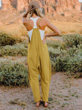 Double Take Full Size Sleeveless V-Neck Pocketed Jumpsuit - Trendsi - Flyclothing LLC