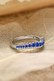 Lab-Grown Sapphire 925 Sterling Silver Rings - Trendsi - Flyclothing LLC
