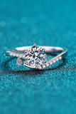 On My Mind 925 Sterling Silver Moissanite Ring - Trendsi - Flyclothing LLC
