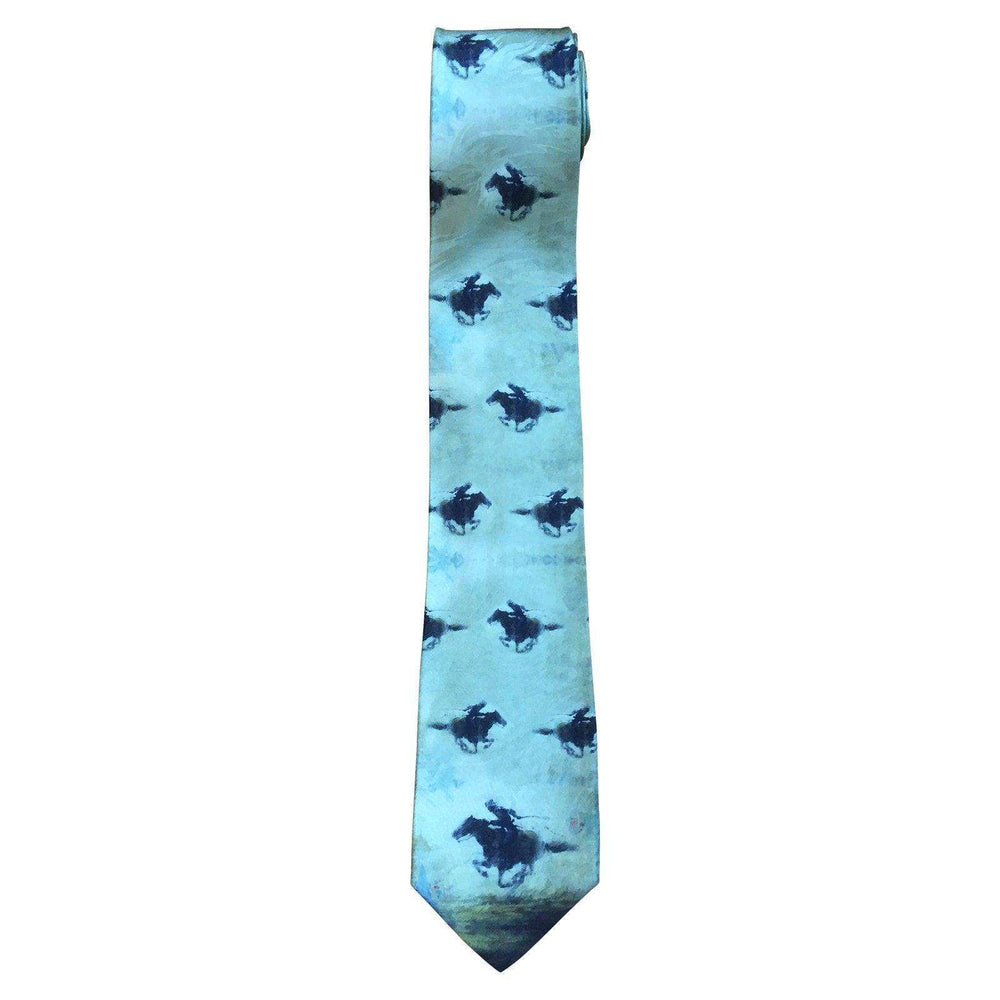 Limited-Edition Pony Express Silk Tie by Terry Gardner - Rockmount Clothing - Flyclothing LLC