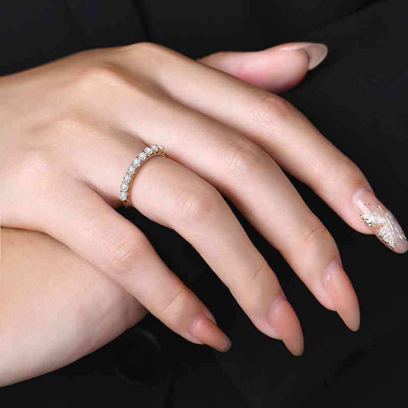 Moissanite 925 Sterling Silver Ring - Trendsi - Flyclothing LLC