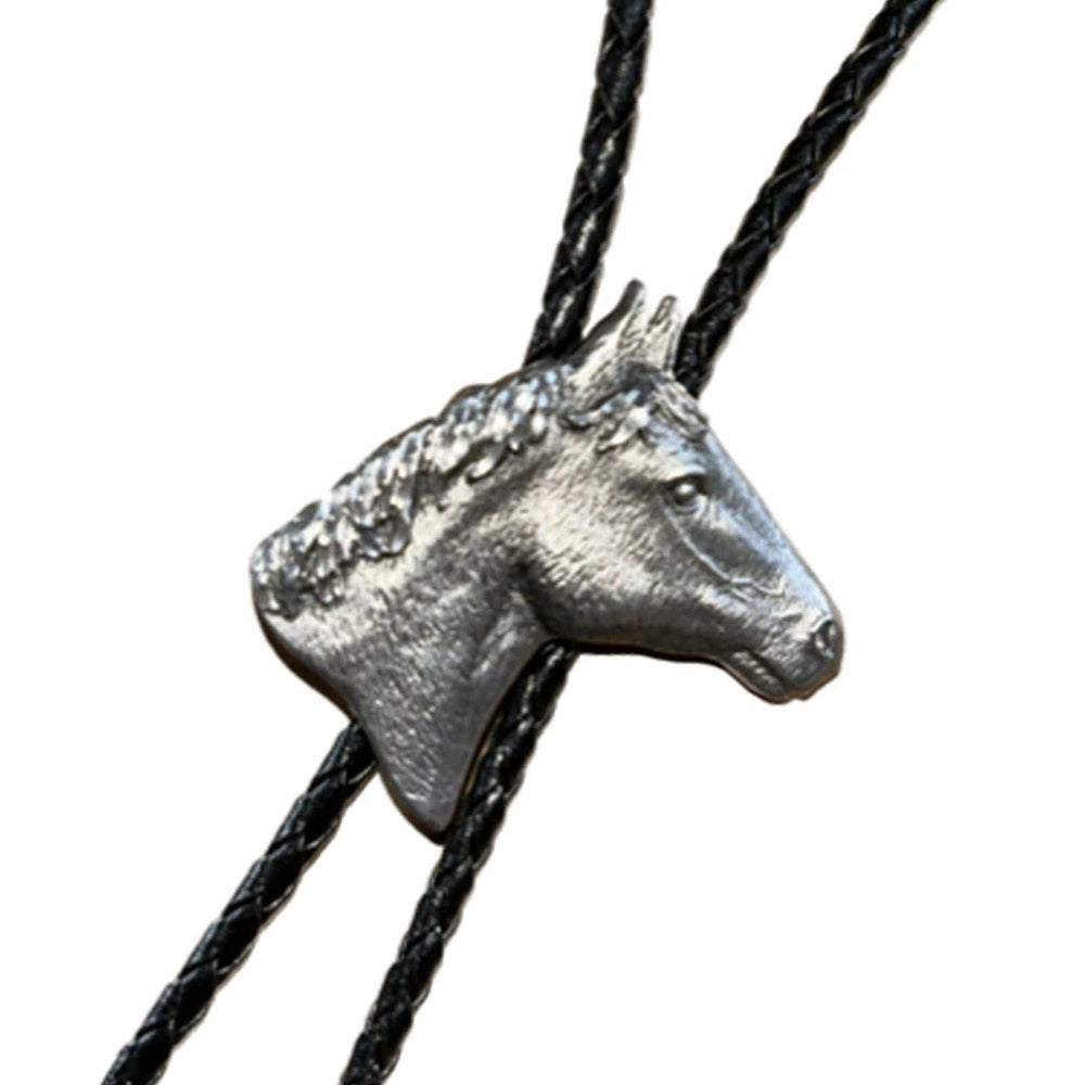 Rockmount Clothing Silver Horsehead Western Bolo Tie - Rockmount Clothing - Flyclothing LLC
