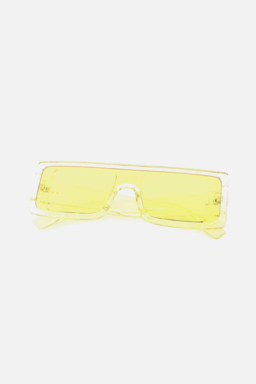 Polycarbonate Frame Rectangle Sunglasses - Trendsi - Flyclothing LLC