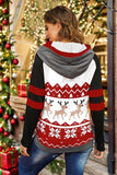 Double Take Full Size Christmas Drawstring Long Sleeve Hoodie - Trendsi - Flyclothing LLC
