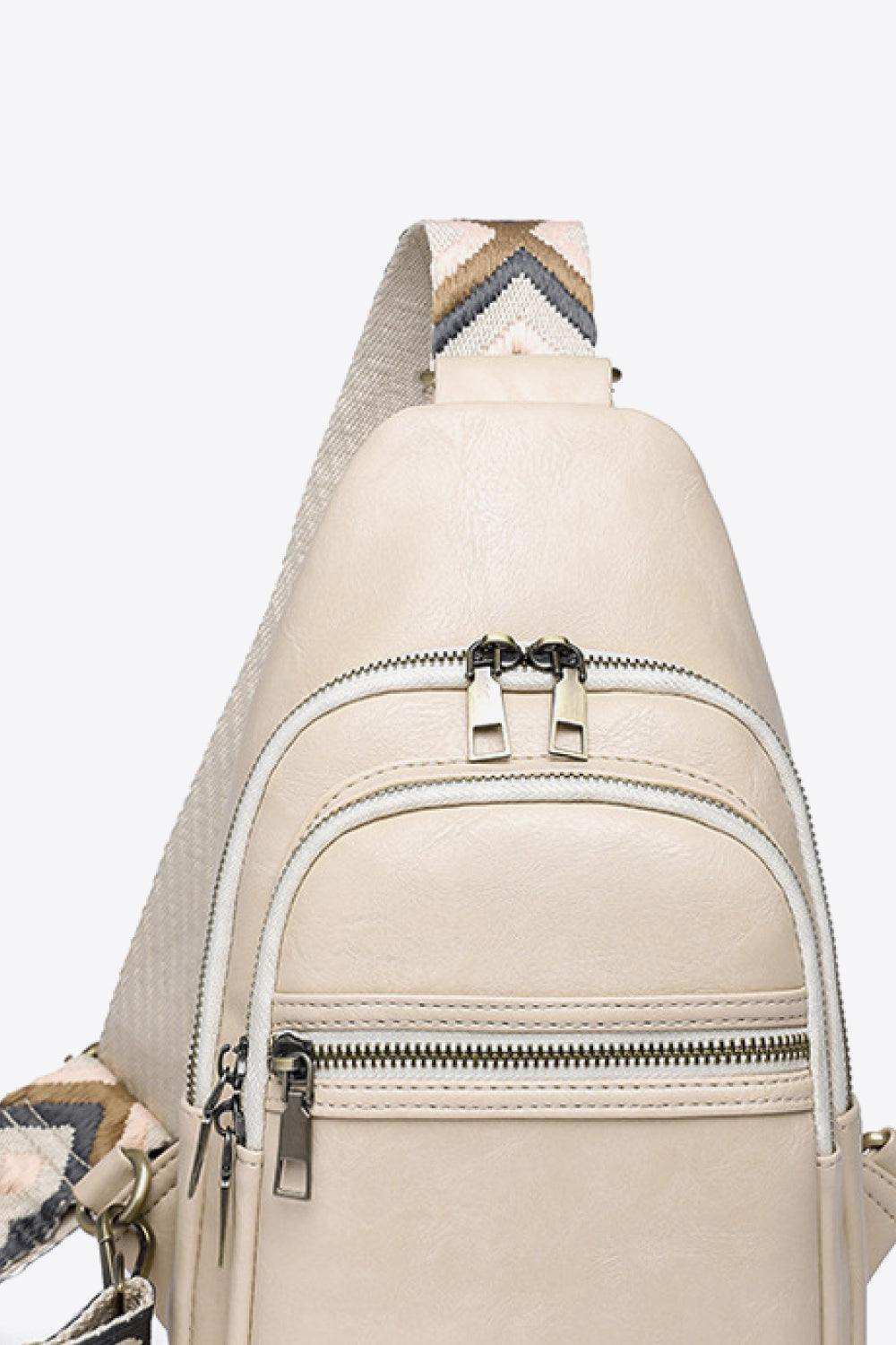 It's Your Time PU Leather Sling Bag - Trendsi - Flyclothing LLC