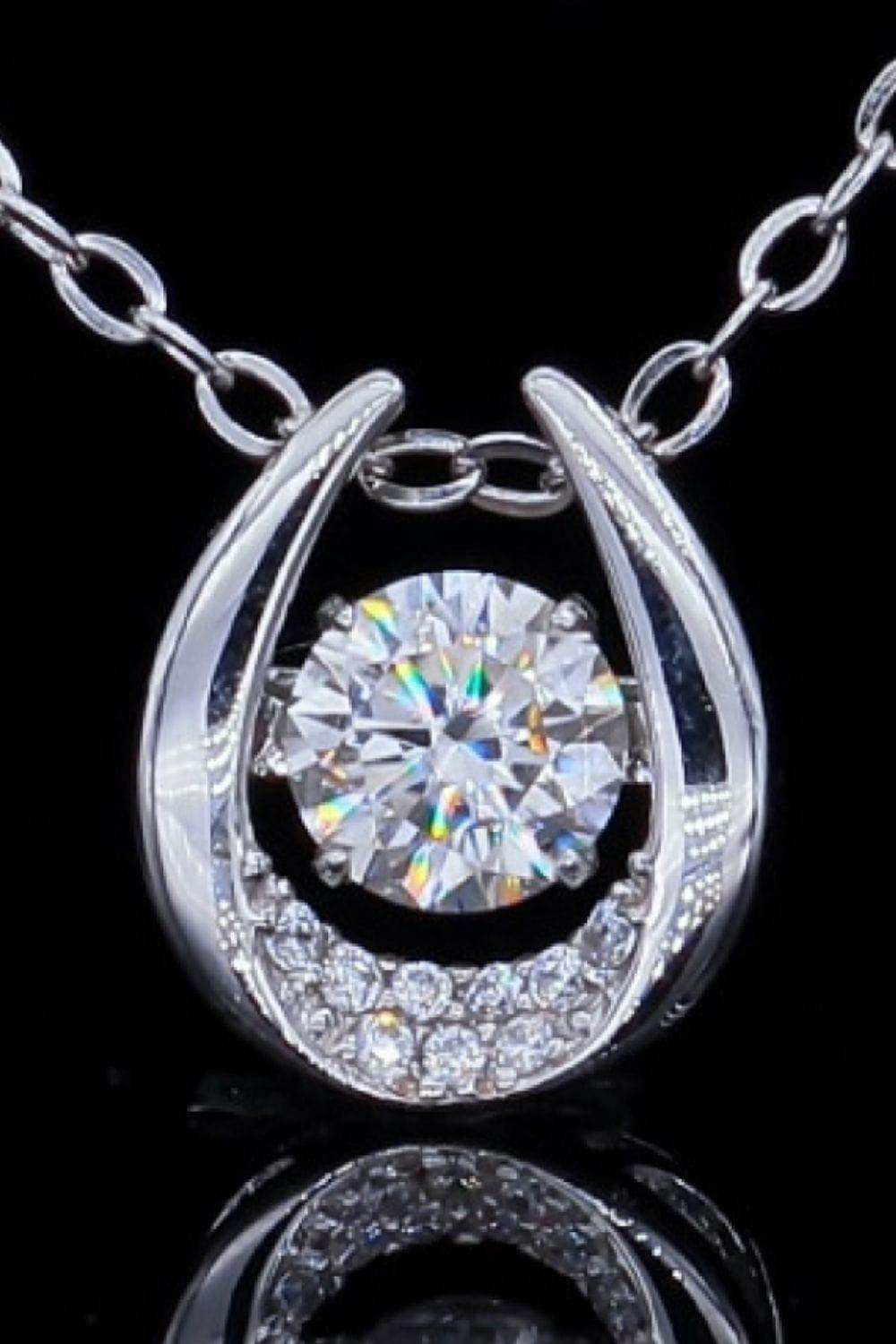 Moissanite Zircon Pendant Necklace - Trendsi - Flyclothing LLC