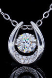 Moissanite Zircon Pendant Necklace - Trendsi - Flyclothing LLC