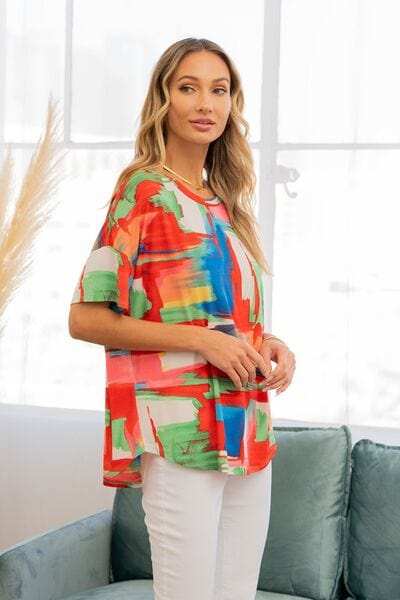 Sew In Love Full Size Round Neck Short Sleeve T-Shirt - Trendsi - Flyclothing LLC