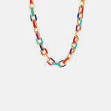 18K Gold-Plated Titanium Steel Necklace - Trendsi - Flyclothing LLC