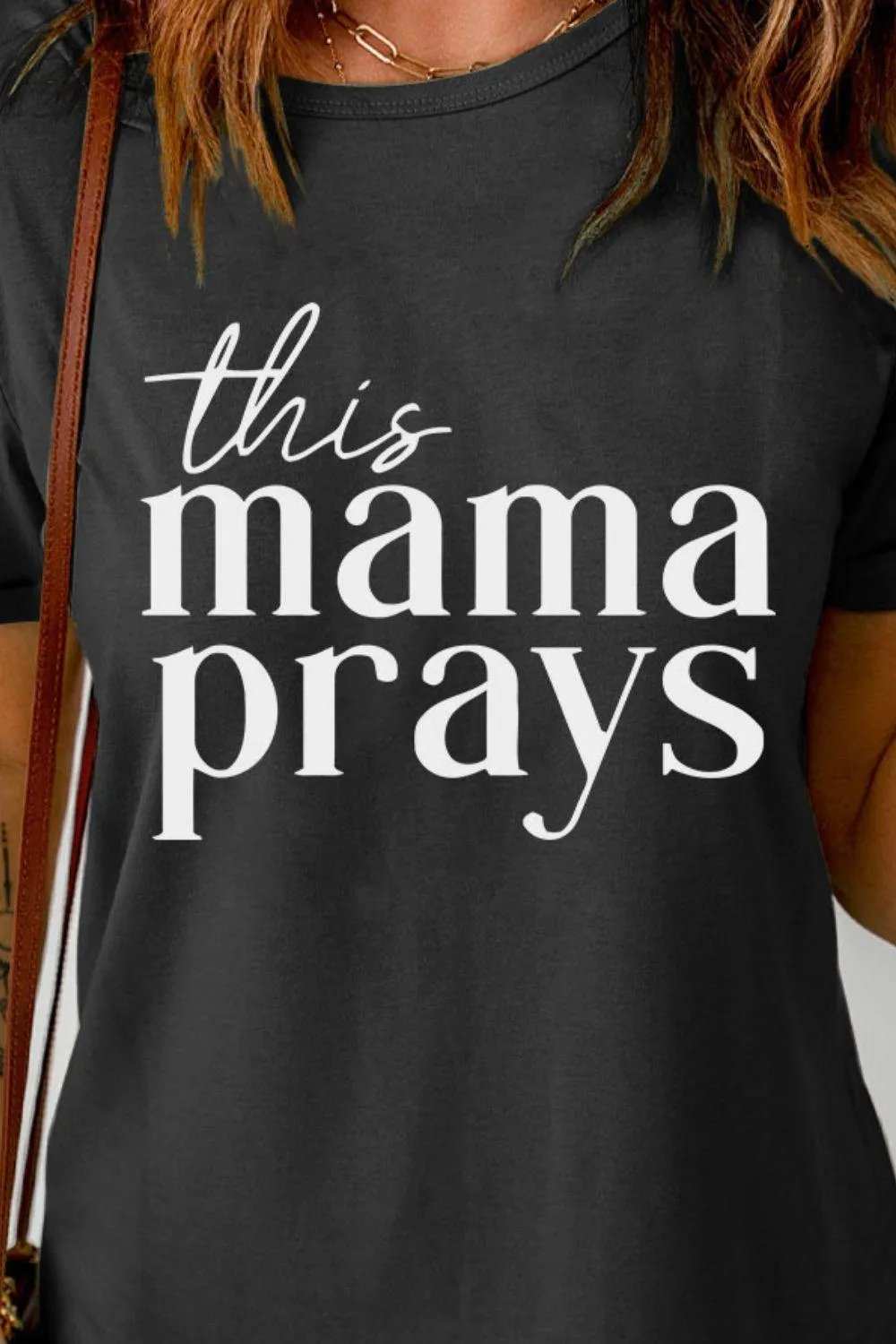 THIS MAMA PRAYS Graphic Tee - Trendsi - Flyclothing LLC