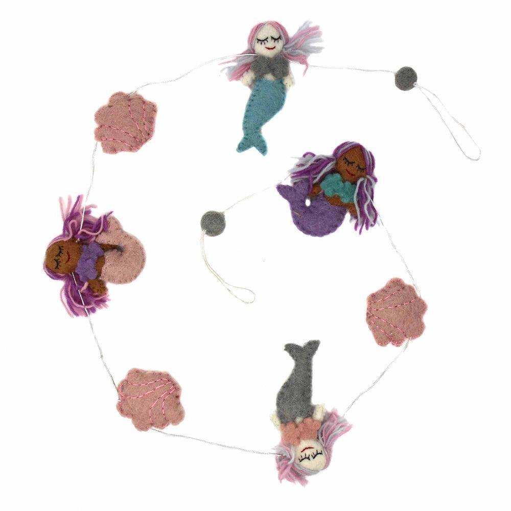 Mermaid Felt Garland - Global Groove - Global Groove - Flyclothing LLC