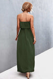 Strapless Split Maxi Dress - Trendsi - Flyclothing LLC