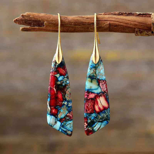 Geometrical Shape Dangle Earrings - Trendsi - Flyclothing LLC