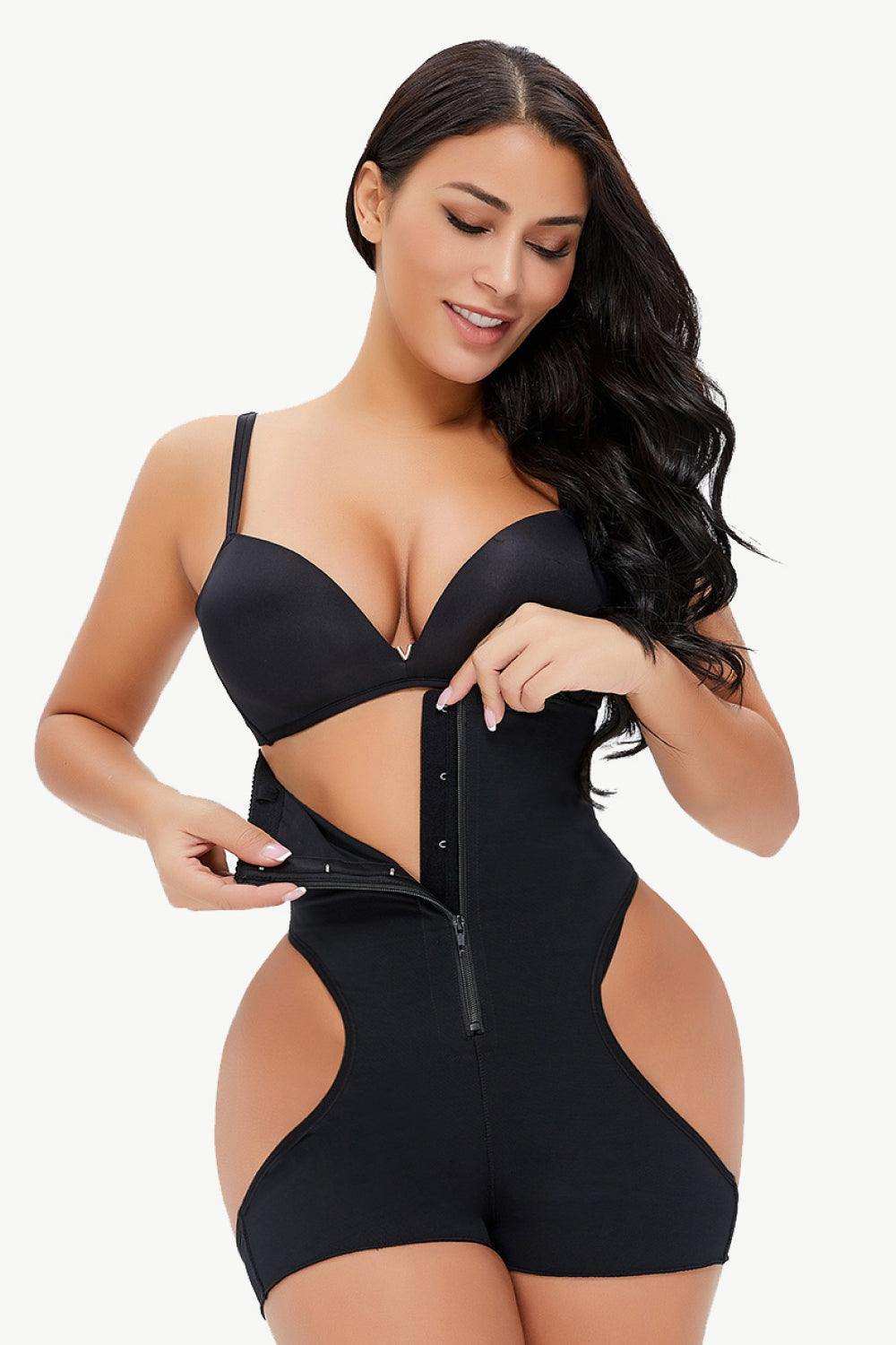 Full Size Cutout Under-Bust Shaping Bodysuit - Trendsi - Flyclothing LLC