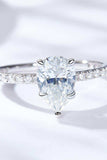 1.8 Carat Moissanite Side Stone Ring - Trendsi - Flyclothing LLC