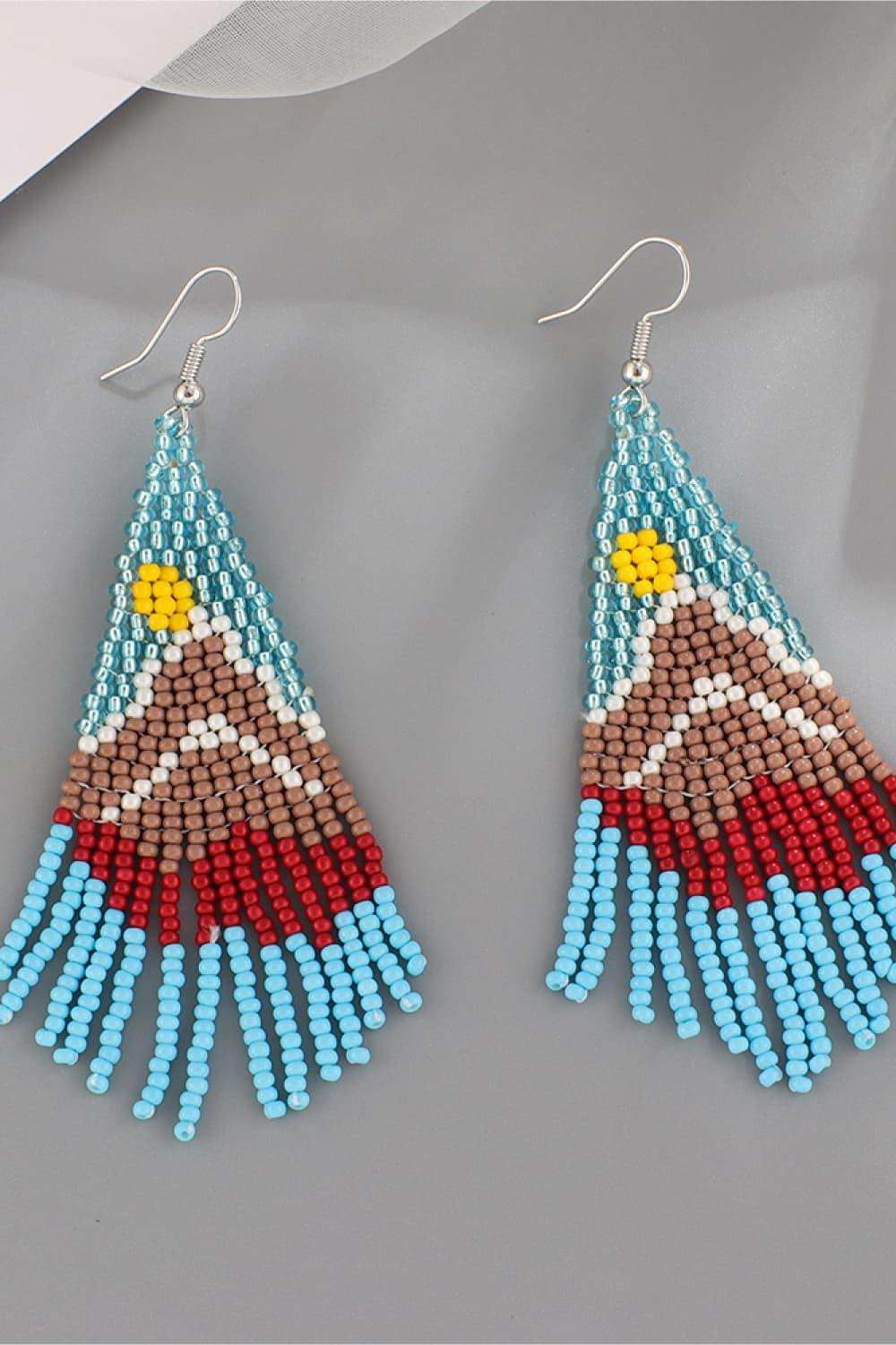 Beaded Dangle Earrings - Trendsi - Flyclothing LLC