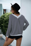Off-Shoulder Waffle-knit Dropped Shoulder Blouse - Trendsi - Flyclothing LLC