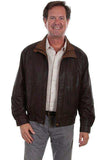 Scully CHOC W/COGNAC DOUBLE COLLAR JACKET - Scully Leather - Flyclothing LLC