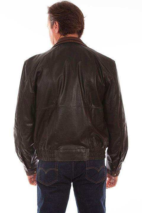 Scully BLACK FEATHERLITE DOUBLE COLLAR JACKET - Scully Leather - Flyclothing LLC