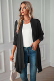 Open Front Long Sleeve Cardigan - Trendsi - Flyclothing LLC