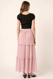 Mittoshop Drawstring High Waist Frill Skirt - Trendsi - Flyclothing LLC