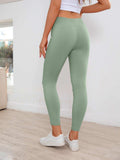 Ribbed Detail Leggings - Trendsi - Flyclothing LLC