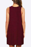 Full Size Round Neck Sleeveless Dress with Pockets - Trendsi - Flyclothing LLC
