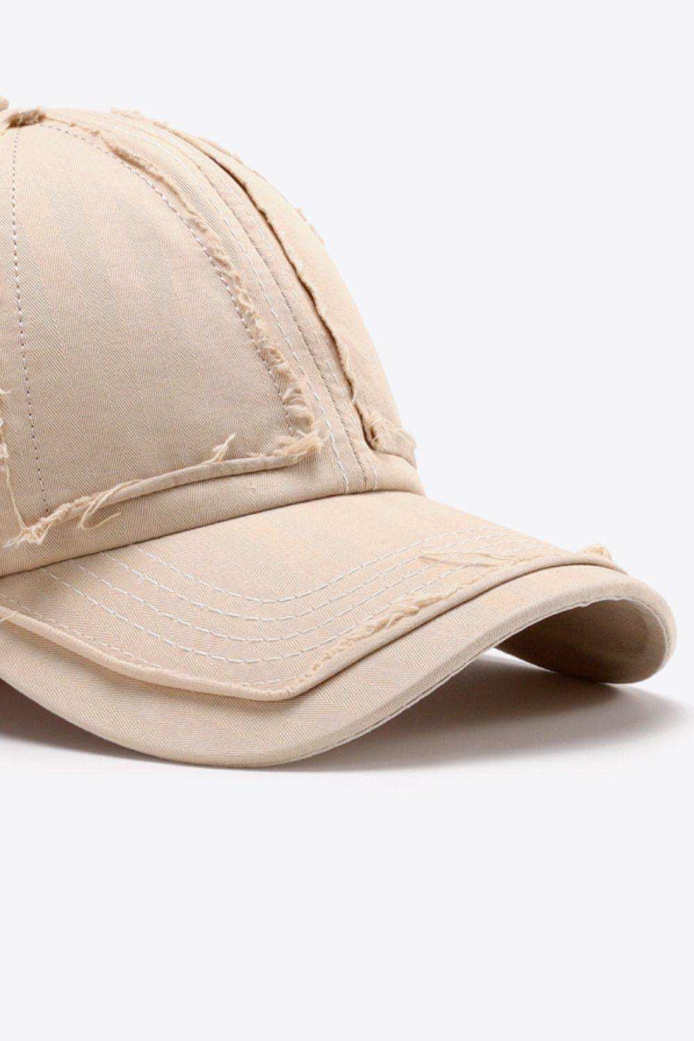 Distressed Adjustable Baseball Cap - Trendsi - Flyclothing LLC