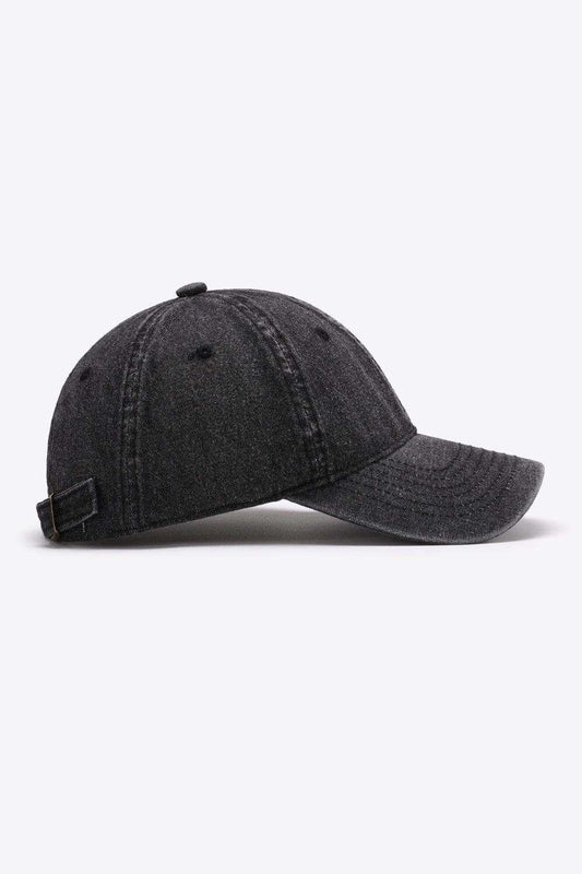 Plain Adjustable Baseball Cap - Trendsi - Flyclothing LLC