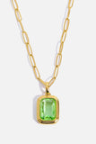 Zircon 18K Gold-Plated Geometrical Shape Pendant Necklace - Trendsi - Flyclothing LLC