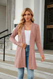 Long Sleeve Open Front Cardigan - Trendsi - Flyclothing LLC