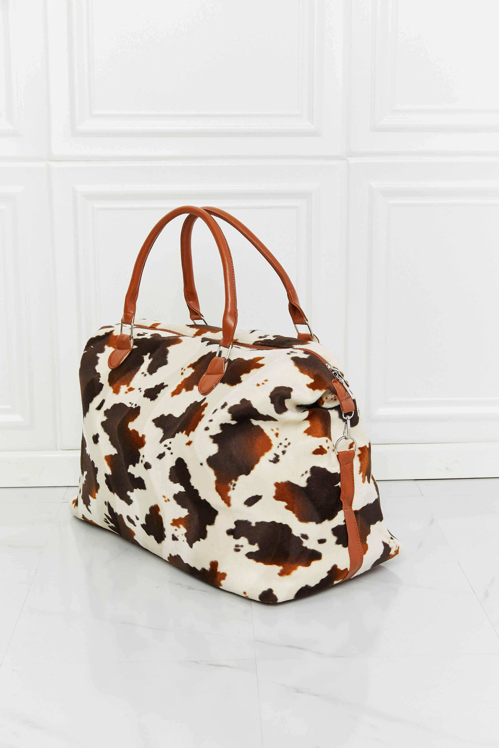 Animal Print Plush Weekender Bag - Trendsi - Flyclothing LLC