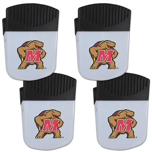 Maryland Terrapins Chip Clip Magnet with Bottle Opener, 4 pack - Flyclothing LLC