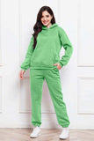 Drop Shoulder Long Sleeve Hoodie and Pants Set - Trendsi - Flyclothing LLC
