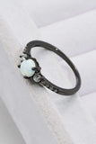 925 Sterling Silver Round Opal Ring - Trendsi - Flyclothing LLC