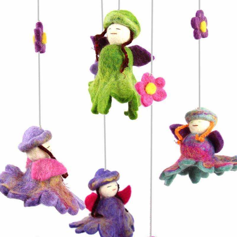 Felt Flower Fairy Mobile - Global Groove - Global Groove - Flyclothing LLC
