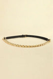 PU Leather Chain Belt - Trendsi - Flyclothing LLC