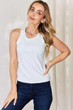 Basic Bae Full Size Round Neck Racerback Tank - Trendsi - Flyclothing LLC